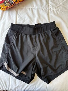 Rabbit made in USA Women's Black Performance Athletic Shorts w/Reflective trim